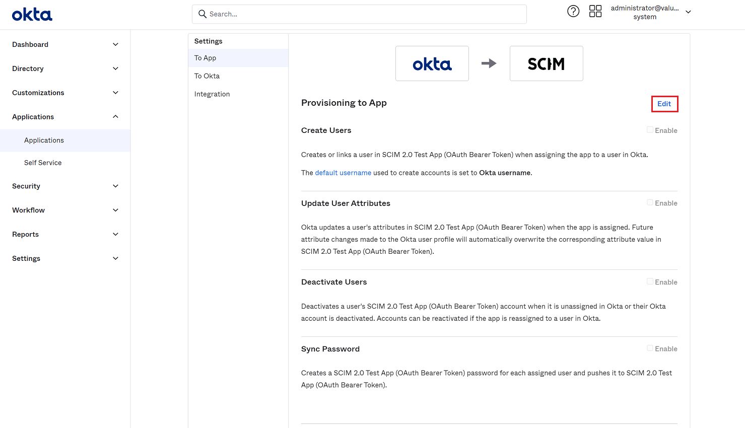 Configure SCIM user provisioning for BlueDolphin using Okta – BlueDolphin